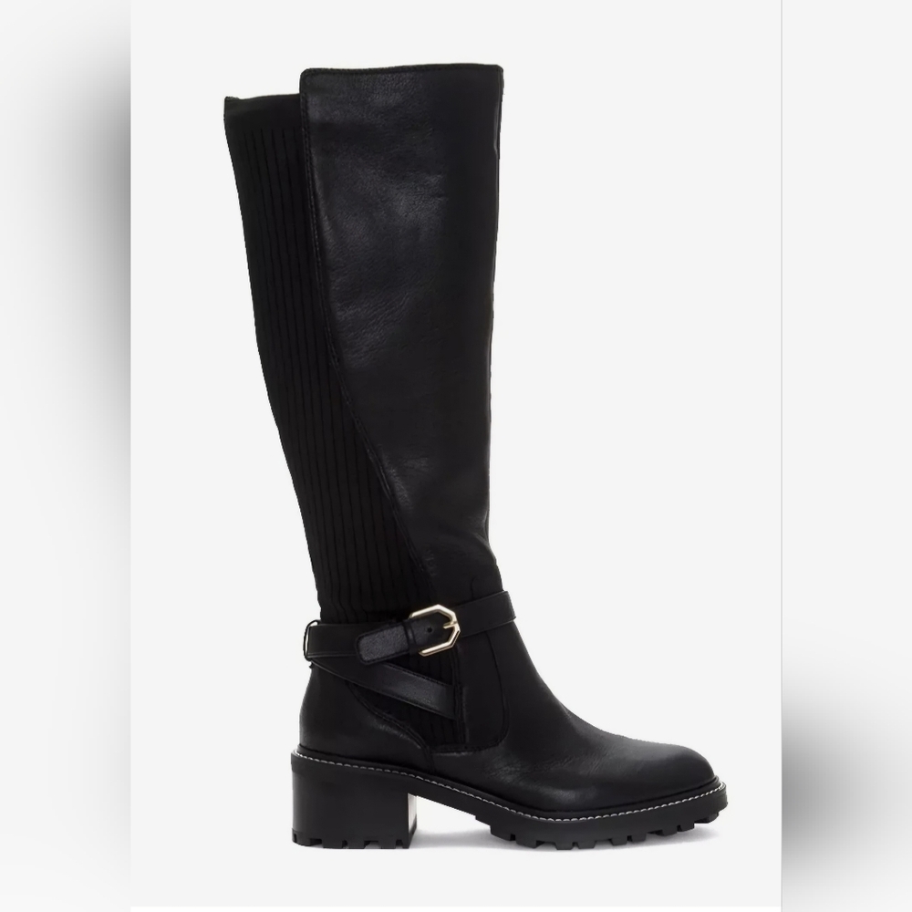 Size 10M Vince Camuto - Kestala Black Riding Knee High Boot